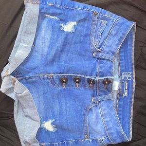 High rise jean shorts size 1